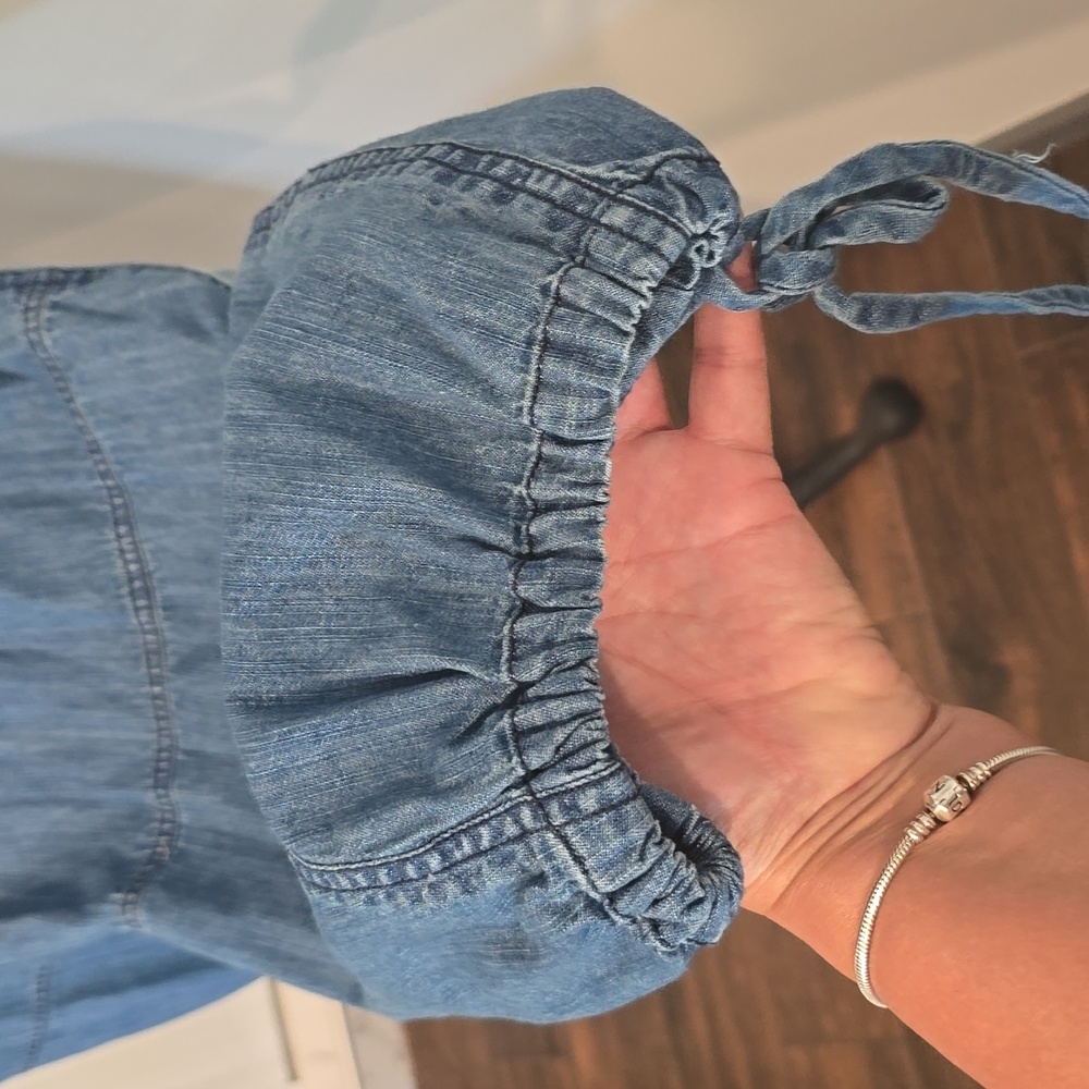 Pilcro High Rise Pull On Joggers Blue Denim - Picture 10 of 10
